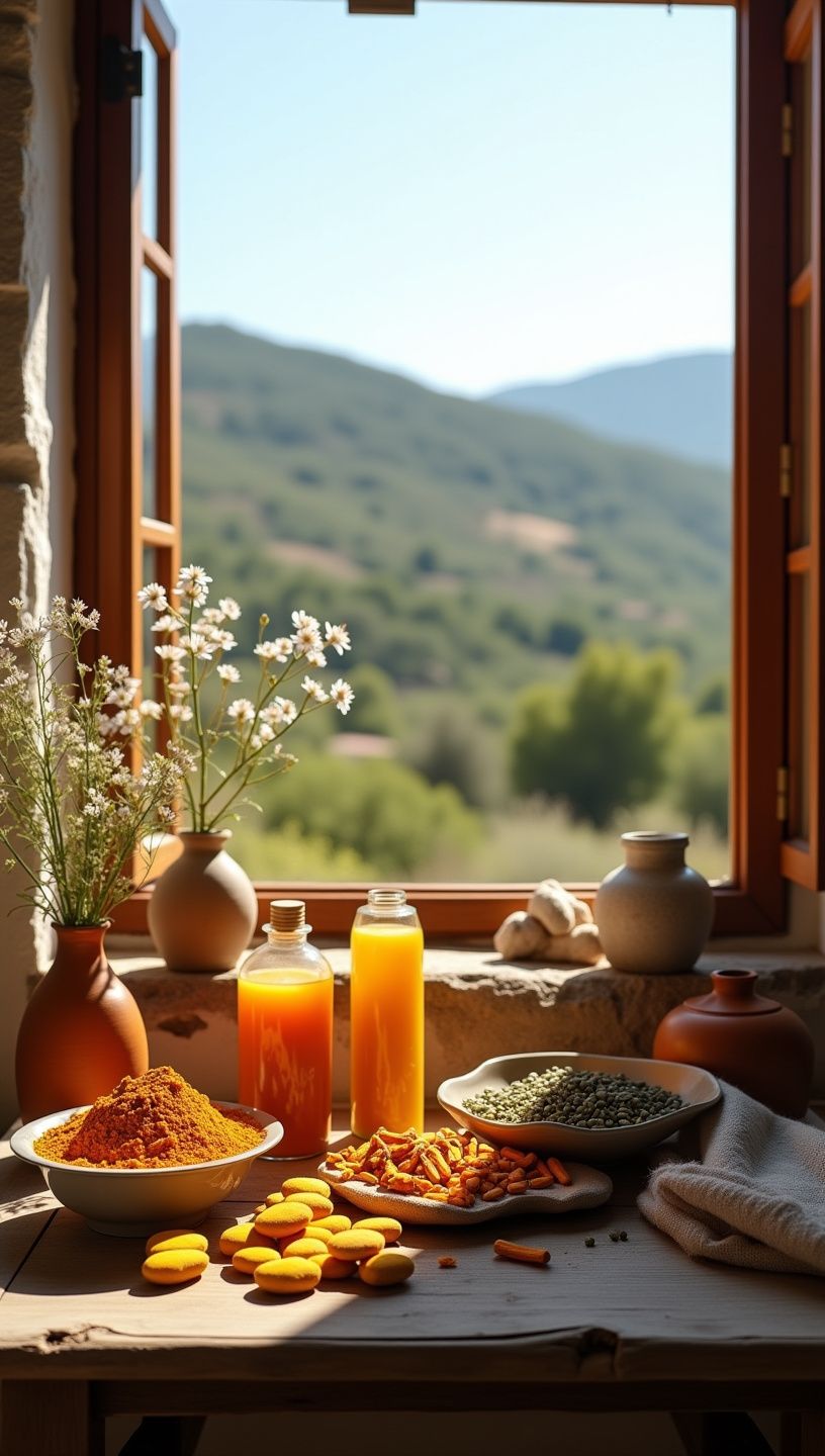 Συσκευασία φυσικών συμπληρωμάτων με ελληνικά βότανα