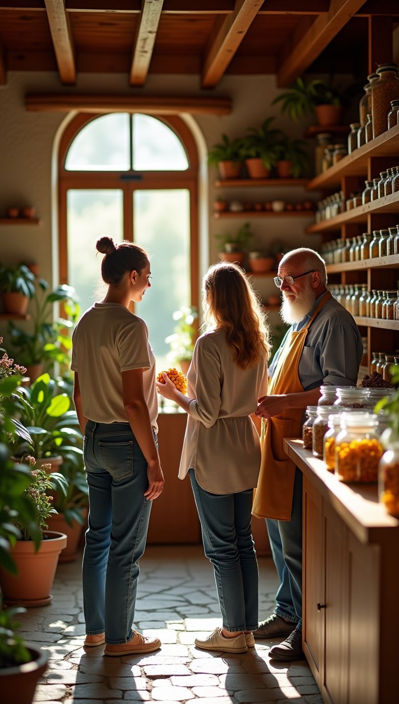 Προϊόντα φυσικής ευεξίας σε ράφι καταστήματος