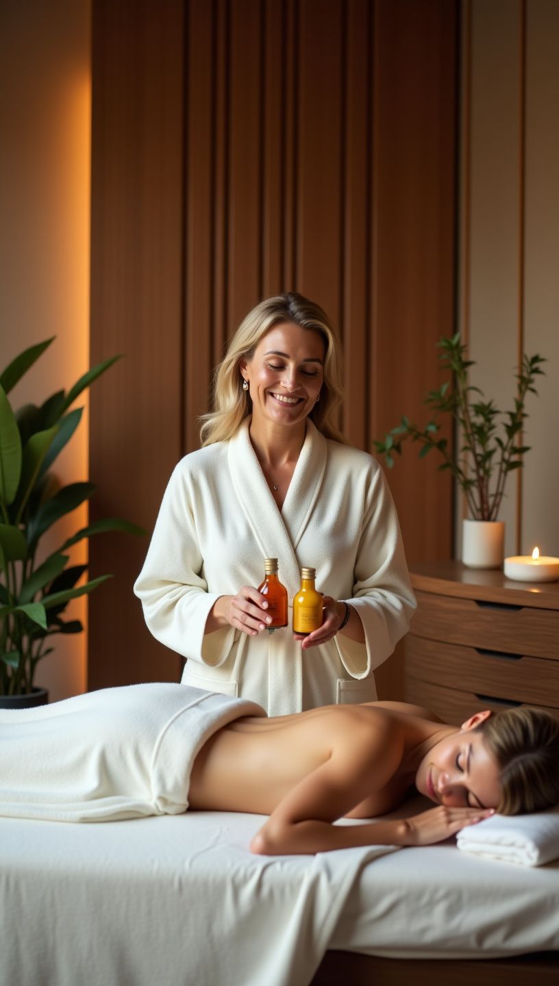 Διάφορα βότανα σε γυάλινο βάζο με ετικέτα προϊόντος.